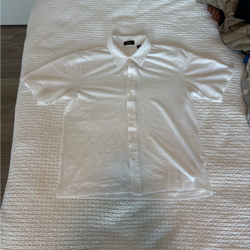 Theory - Ryder Linen-Blend Shirt